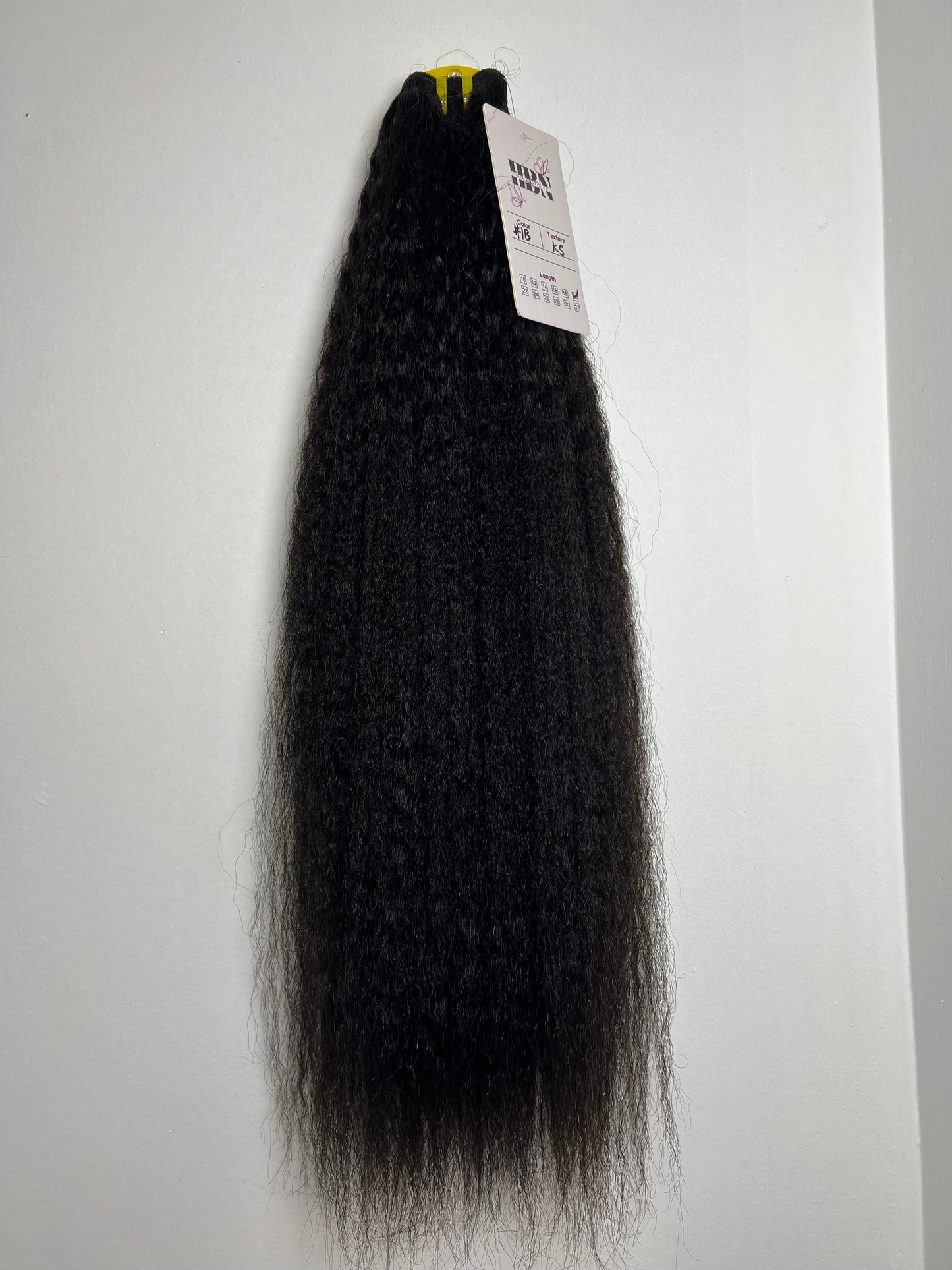 100% Raw Human Hair/ Kinky Straight Bundle