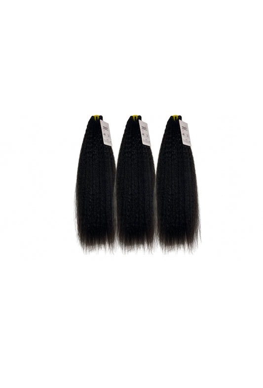 100% Raw Kinky Straight 3 Bundle Deal
